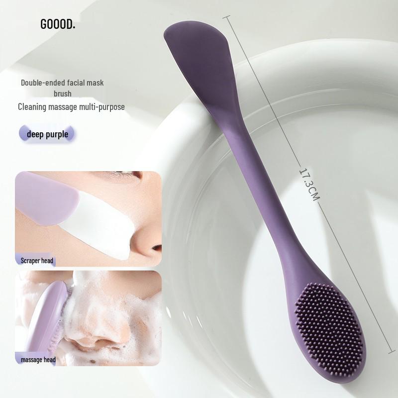 Dual-Ended Silicone Mask Brush for Clay Applications