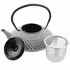 Cast Iron Tea Set Kettle 1.25L Steel Strainer Gray