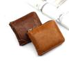 Vintage Small Short Men Wallets with Zipper Coin Pocket Card Holder Case Male Wallet Clutch Holder Luxury Brand Purses Wallet
