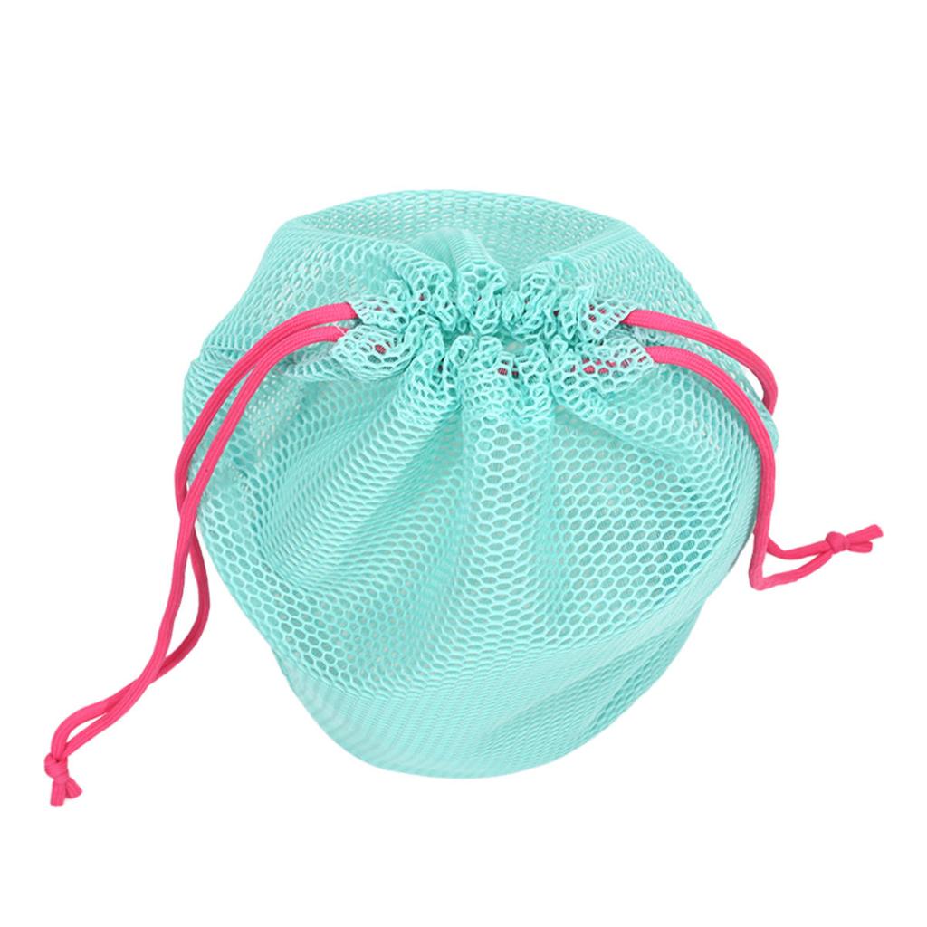 Mesh Lazy Toiletry Kits Coin Purse Dopamine Color Cosmetic Storage Bag Drawstring Large Capacity Fashion Travel Bathroom Bag