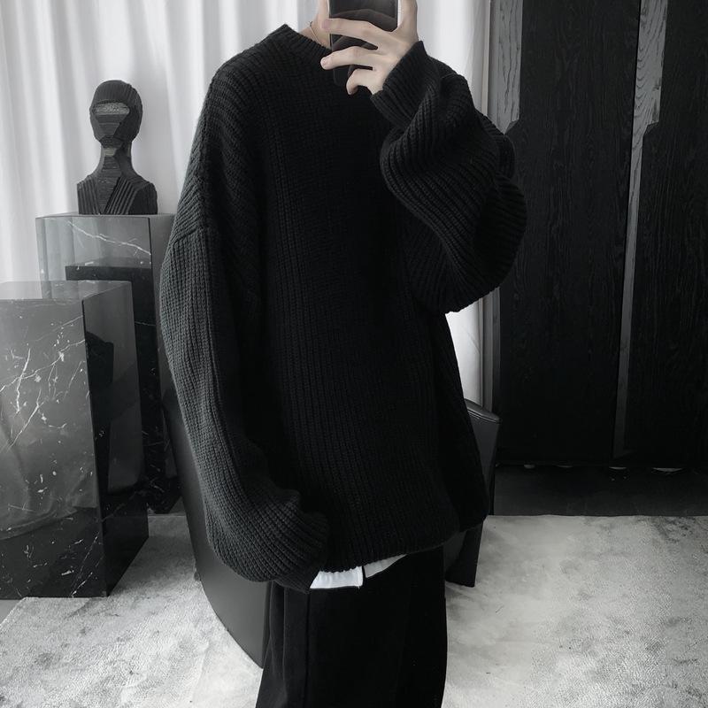 Autumn and Winter New Autumn Men's Sweater Loose and Lazy Couple Sweater Knit Sweater