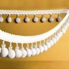 1M Pom Pom European Style Rayon Lace Tassel Fringe Ball Curtain Sofa Tablecloth Accessories Pom Lace Trim Sew Diy Decor Ribbon