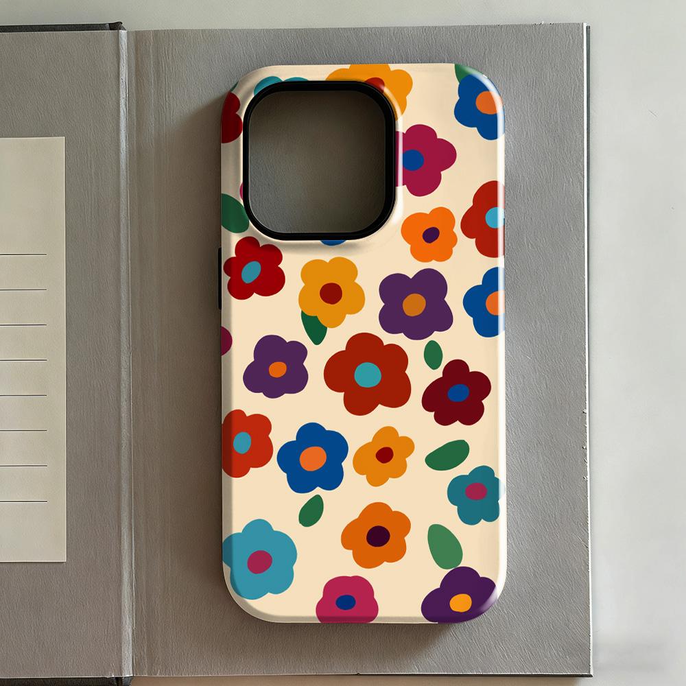 

Clmj Plaid Flower Phone Case For Samsung Galaxy A56 A36 A26 S26 S25 S24 S23 S20FE Ultra Plus 5G Luxury Double-layer Back Cover Samsung A16