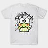 Women's Fashion Round Neck Short-sleeved Cut Of Keroppi Print T-shirt Summer Casual Slim T-shirt