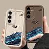 Plane Mountain Pattern TPU Matte Phone Case Shell For Samsung S25 S24 FE S23 Ultra A56 A36 A16 A15 A55 A35 A26 Soft Silicone Shockproof Bumper Cover