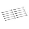10Pcs Stainless Steel Back Scratcher with Pen Clip Retractable Telescopic Tool Mini Eco-friendly Handheld Massager Travel Use