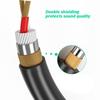 Sound Extension Cable Improved Break Resistance,for Home Theater, HiFi Connection, Subwoofer to Amplifiers Wire