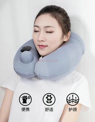 Pillow Orthopedic Collar Travel Press Inflatable U-shaped Pillow Cervical Pillow U-shaped Pillow Neck Aircraft Sleeping Portable