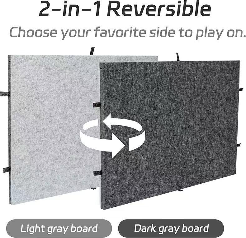 Foldable Children's Puzzle Board with Stand, Lid, and 6 Drawers