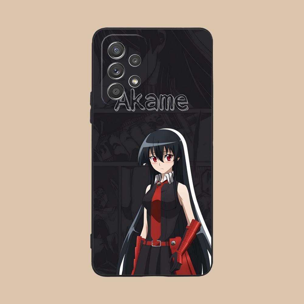 Akame Ga Kill Cute Mobile Cell Phone Case for Samsung Galaxy A91 73 71 70 54 53 52 34 24 23 21 S 5G Black Soft Phone Cover Shell