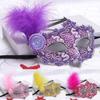 Costume Mask Feather Masquerade Mask Halloween Mardi Gras Cosplay Party Masque
