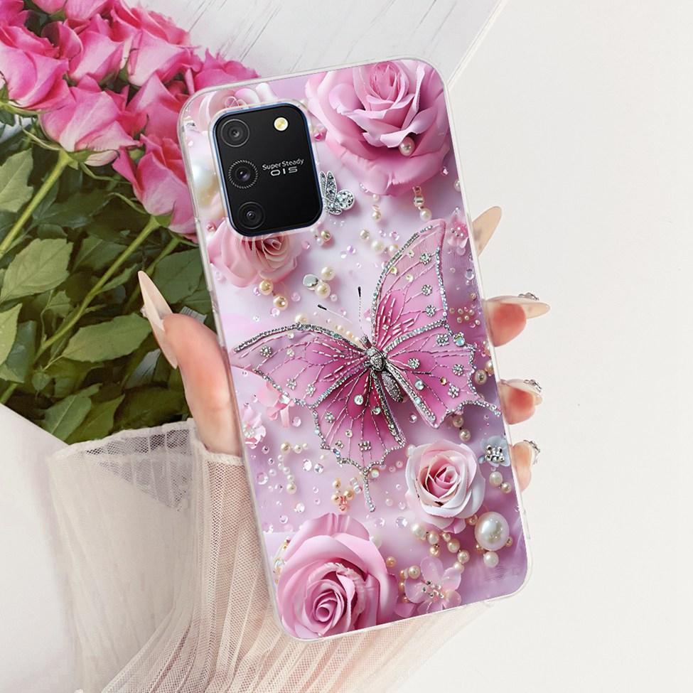 Clear For Samsung S10 Lite Case Cute Fashion Butterfly Funny Painted Casing For Samsung Galaxy S10 Lite SM-G770F SM-G770U1 Cover