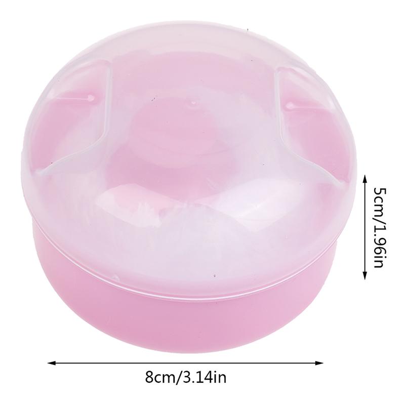 1 ks roztomilý dětský měkký kosmetický houbička na obličej a tělo, houbička na pudr, krabička, pouzdro, nádoba