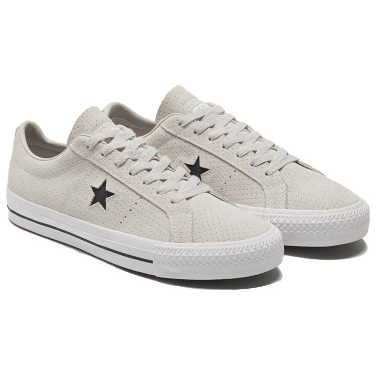 Converse One Star Pro Minimalist Comfortable Slip Resistant Durable Low Top Skate Shoes Unisex Sneakers Off-White 170072C