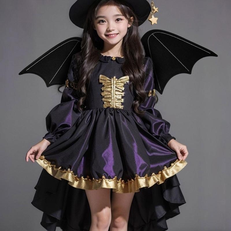 Halloween Fledermausflügel Fledermaus Verkleidung Kostüm Zubehör für Mädchen Frauen Kinder Geburtstag Halloween Weihnachten Maskenbälle Cosplay