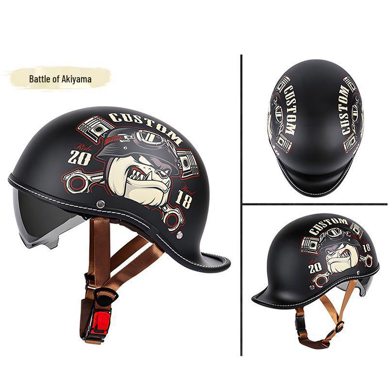 Unisex Retro Motorcycle Half Helmet for All Seasons