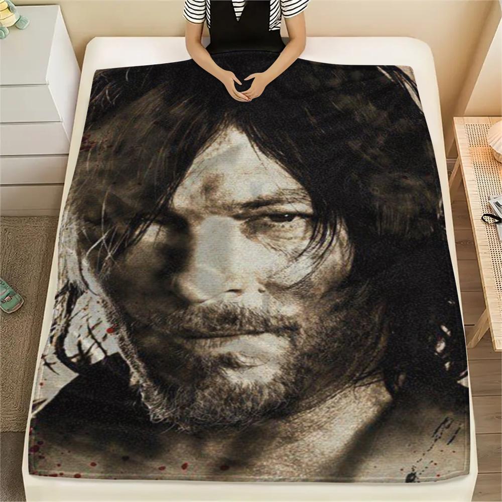 1PC THE WALKING DEAD Print Flannel Blanket, High quality Comfortable for All Seasons, Home Decor, Warmth and Comfort, Perfect for Christmas Gifts214