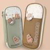 Durable Capybara Stationery Bag Large Capacity Cartoon Pencil Pouch Ins Capybara Pen Bag  Students
