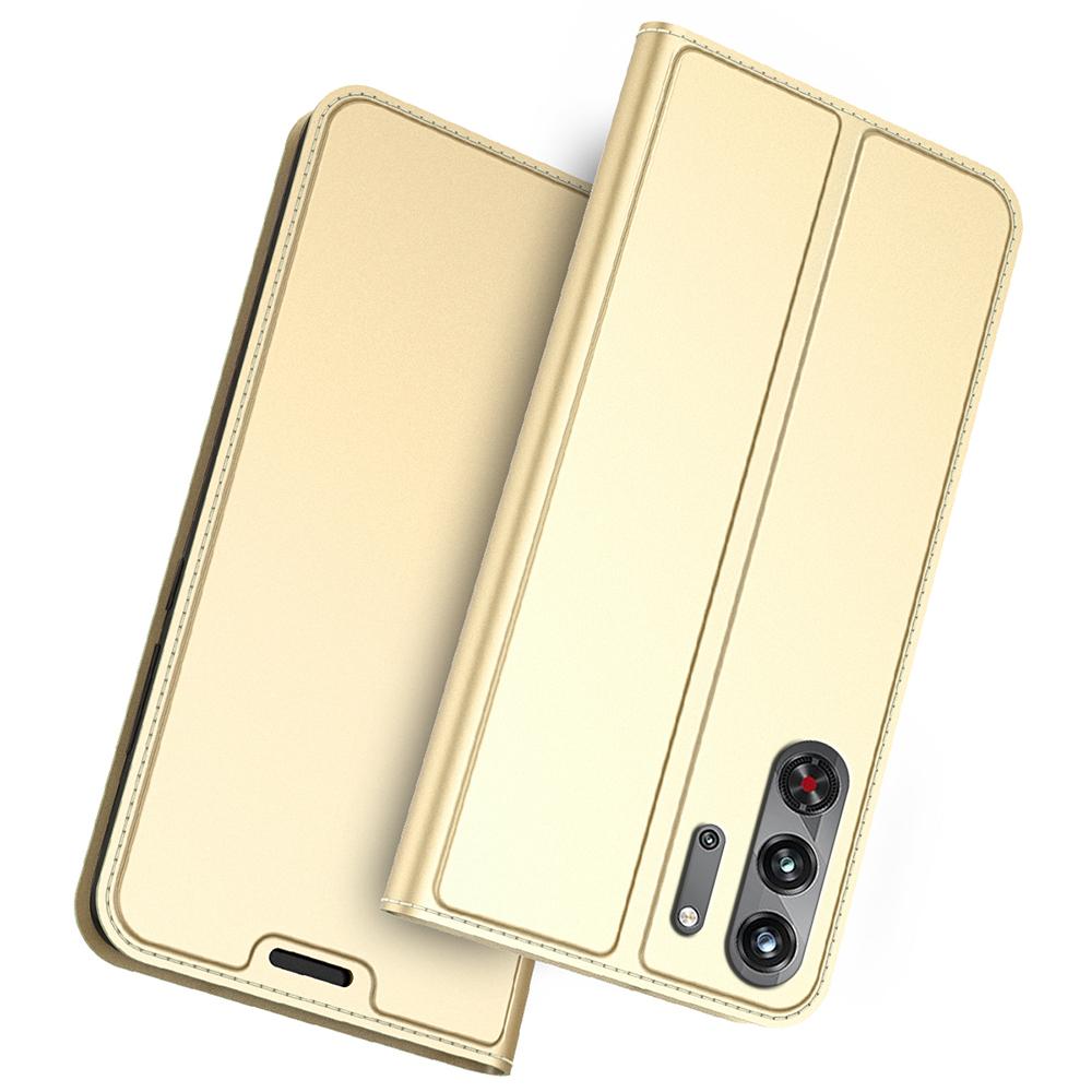 For ZTE Nubia Red Magic 10 Pro 5G Case PU Leather Phone Cover with Card Holder Stand Magnetic Closure