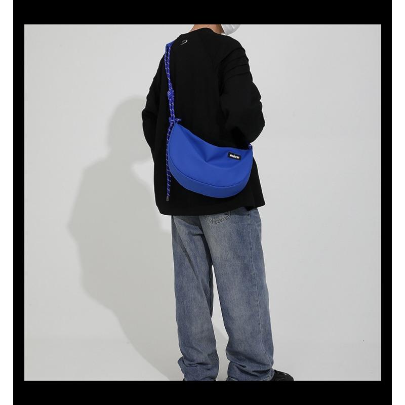 Men's and Women's Nylon Cloth Bags, Student Shoulder Crossbody Bags, Lightweight Couple Leisure Backpacks