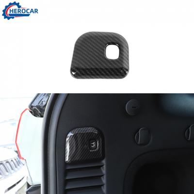 Bouton de Commande de Hayon Électrique en Fibre de Carbone Garniture pour Jeep Grand Cherokee 11-20
