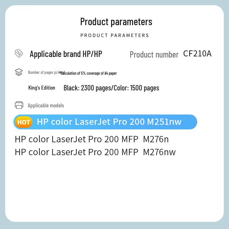 Compatible 128A CE320A 4-Color Toner Cartridge Set for HP Color LaserJet Pro