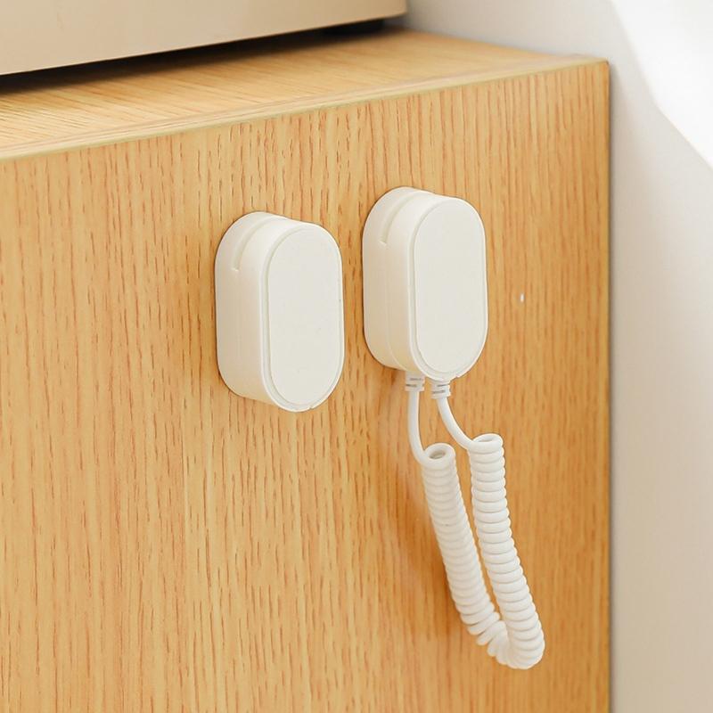 Magnetic Device Holder Wall Mount Adhesive Not Drill Arrangement for TV Cooling System Sound System ABS Storage Rack