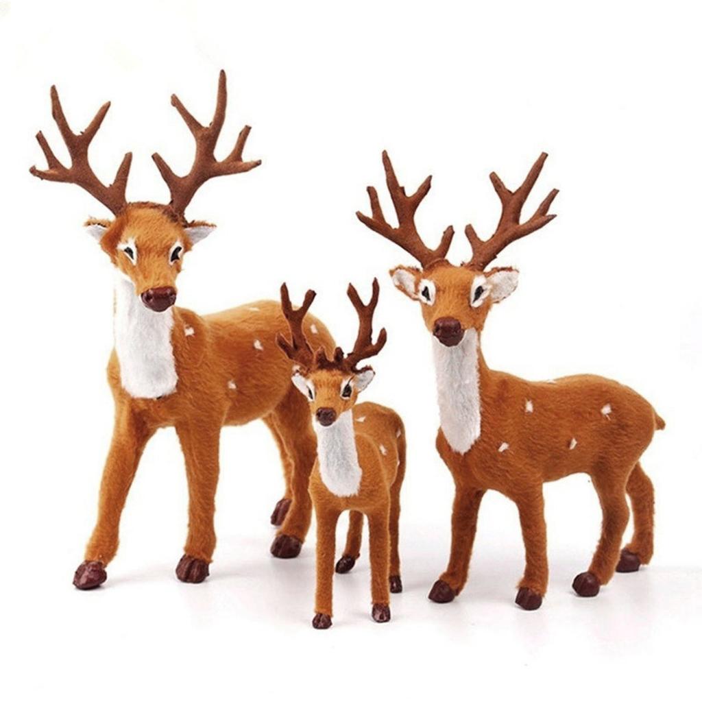 Jiangwan Christmas elk Plush Toy Brown elk with Scarf Cute Design Suitable as a Beautiful Gift 13 inches Jiangwan Christmas elk Plush Toy Brown elk with Scarf Cute Design Suitable as a Beautiful Gift 13 inches