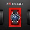 Hodinky Tissot Seastar 1000 Chronograph, Pánské, Modrý ciferník, Gumový řemínek, T1204171704100