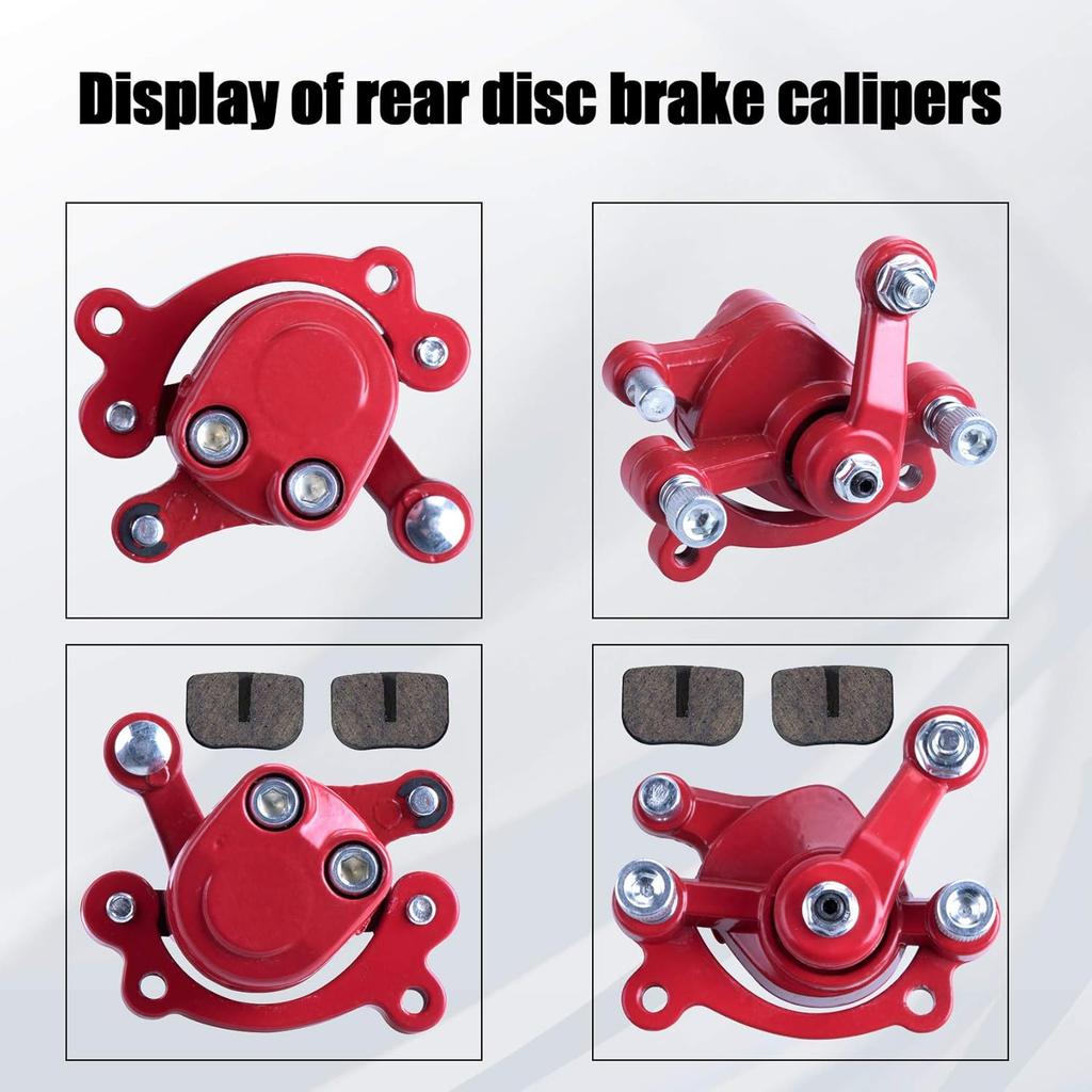 Rear Disc Brake Caliper with Brake Pads Replacement Compatible with Baja Doodlebug Dirtbug 97cc 2.8HP DB30 Kids Mini Dirt Pocket Bike Electric Razor