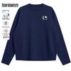 Mark Fairwhale Men's American Retro Pure Cotton Long Sleeve Crewneck T-Shirt