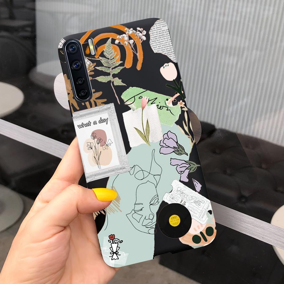 For OPPO A91 Case Oppo F15 CPH2001 CPH2021 Lovely Printing Jelly Silicone Soft Phone Back Cover Cases For Oppo Reno3 CPH2043