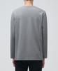 Musinsa Standard Ponte Crew Neck Long Sleeve T-Shirt [Melange Gray]