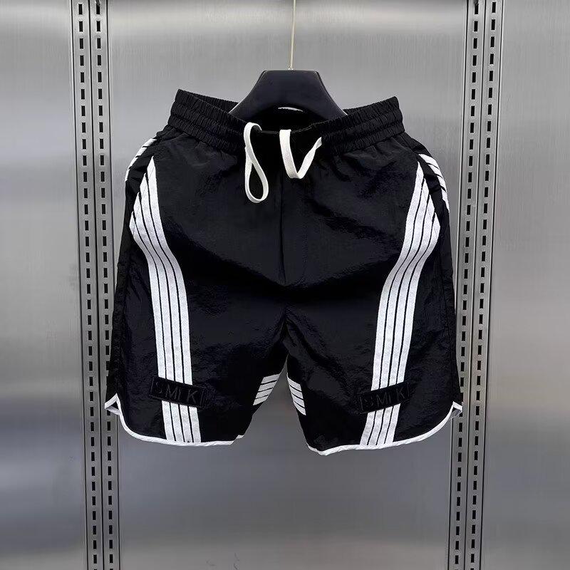 

Мужские летние дышащие свободные баскетбольные пляжные шорты Extra Large чёрный