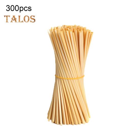 300 ks dřevěných brček Pitná voda v potravinářské kvalitě Lehké spolehlivé neplastové brčka na párty potřeby