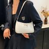 Small Square Pu Crossbody Bag With Zipper Closure For Casual Street Style Women