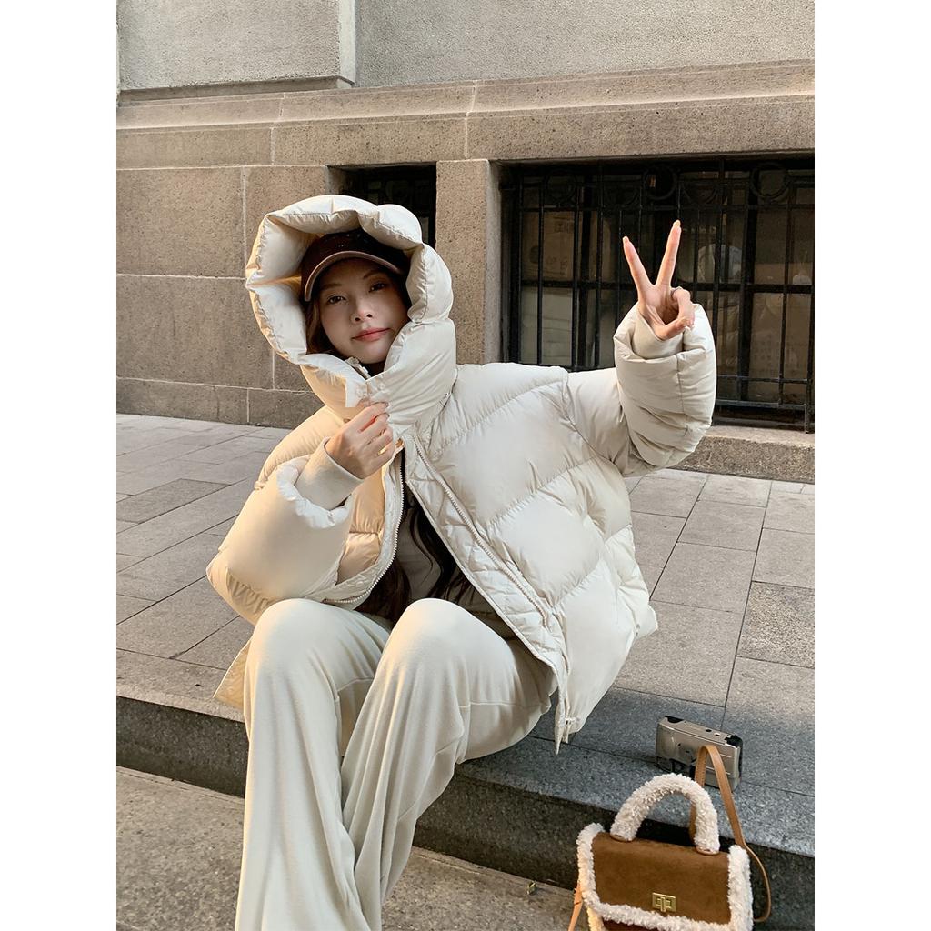 Down Jacket Women's Winter Hooded Coat Warm