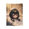 Gugu Gaga Penguin Blanket Cute Flannel Throw Blankets Airplane Travel Portable Soft Warm Bedspread