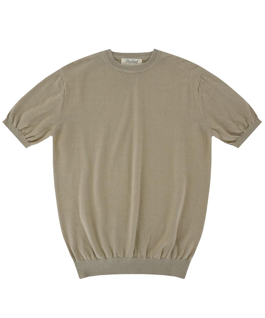 BELLIEF Essential Round Neck Kint (Beige)