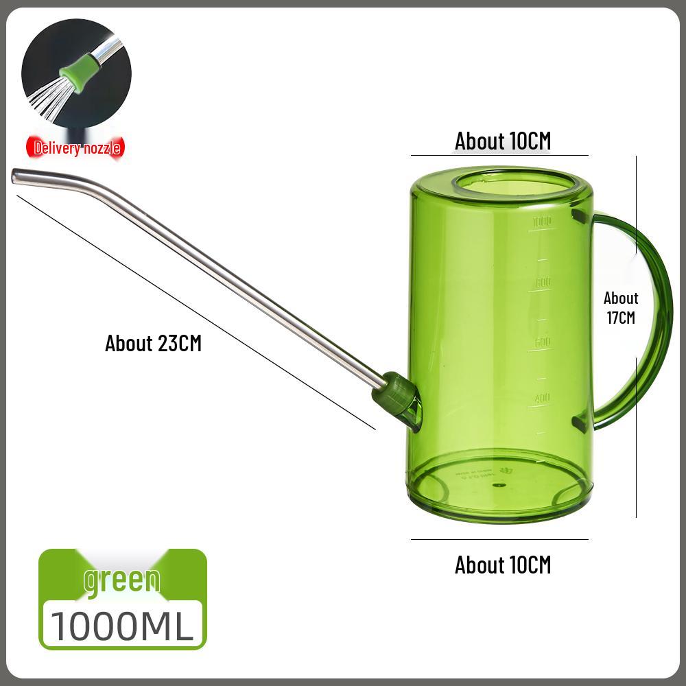 Arrosoir Transparent Grande Capacité en Acier Inoxydable avec Bec Long pour le Jardinage.