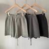 Women's High Waist Knitted Wide-Leg Shorts, Autumn/Winter 2025 A-Line Casual.