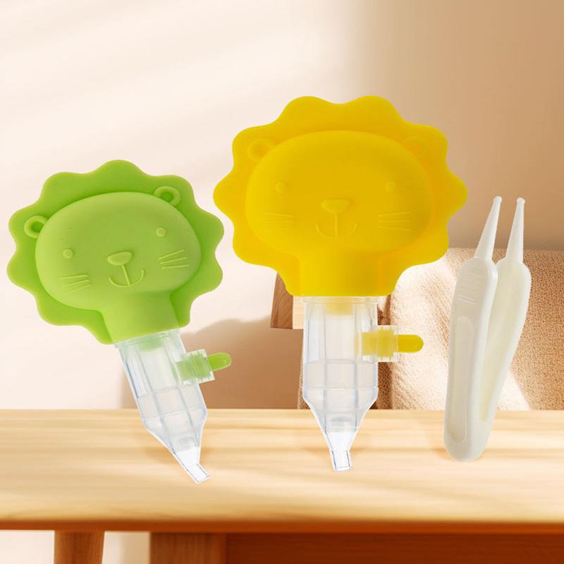 Dora Doobie Baby Nasal Aspirator Set Baby Booger Snot Cleaning Cartoon Nasal Aspirator Tweezer Set