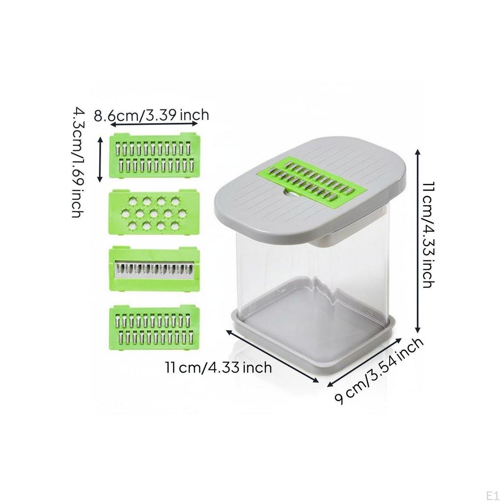 MultiFunction Vegetable Cutter Simple Slicer with Container Easy To Clean FourPurpose Food