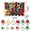 100pcs Christmas Decor Baubles Tree Xmas Balls Party Wedding Ornament Party Supplies Xmas Ornament Ball Xmas Baubles