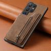 Zipper Cards Solt Wallet Leather Double Buckle Magnetic Case For Samsung Galaxy S24 Ultra S23 Plus S22 A55 A35 A15 A05 Cover