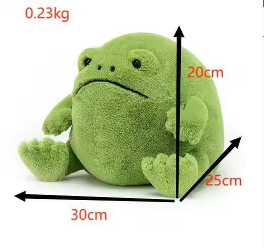 Schattige Regen Kikker Pluche Speelgoed Cartoon Knuffeldier Emotionele Steun Pop voor Stressverlichting en Cadeau