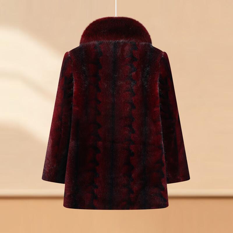 Dámský zimní vatovaný kabát s plyšovou podšívkou pro seniorky