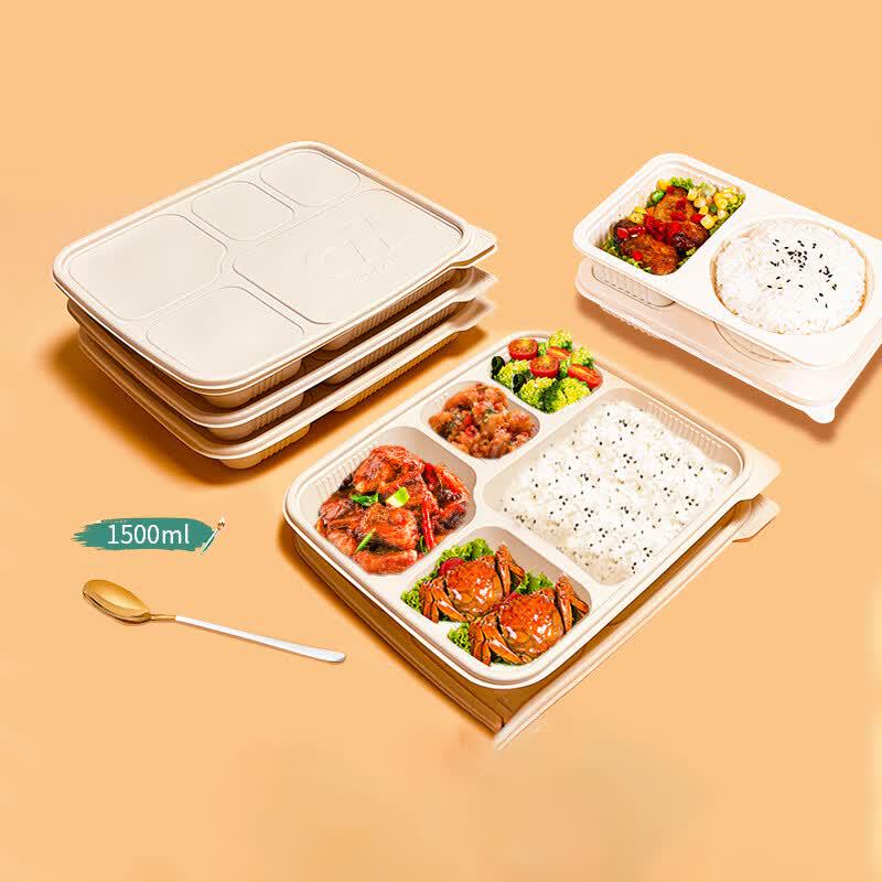 Jindinghui Disposable 5-Compartment Meal Prep Containers