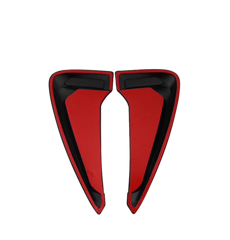 1Pair Carbon Fiber Look Air Flow Vent Fenders Side Car Hood Decorations Sticker