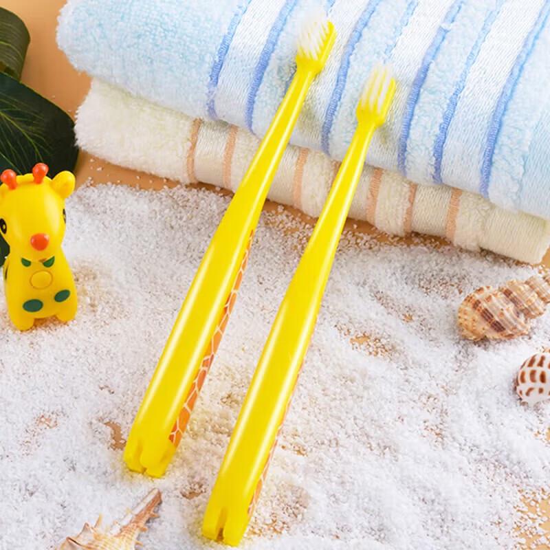 Little Deer Mom Kids Soft Bristle Toothbrush 4-Pack